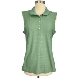 Kjus Size 6 Signe Polo Top Green Golf Tennis Sleeveless Casual Athletic Womens